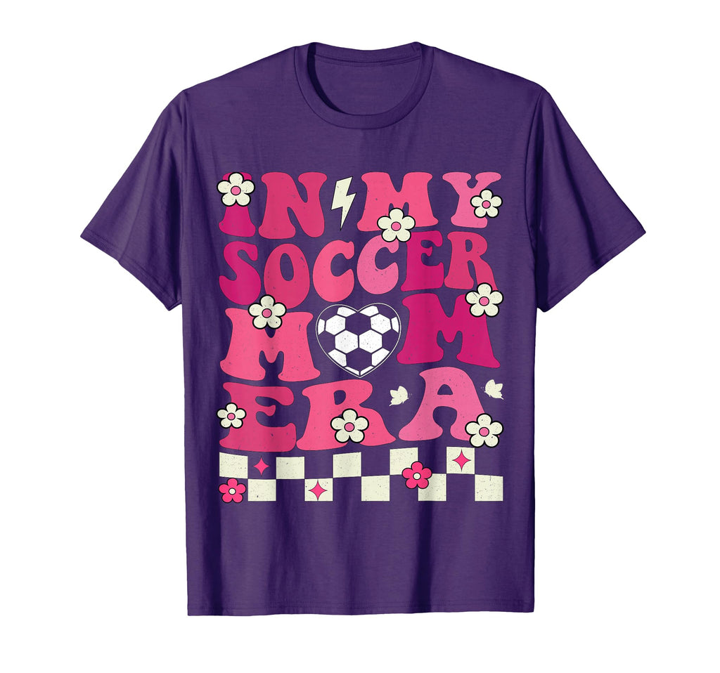 My Soccer Mom Era Groovy Soccer Mama T-Shirt - Custom Art Print Unisex - T-Shirt, Sweatshirt, Hoodie