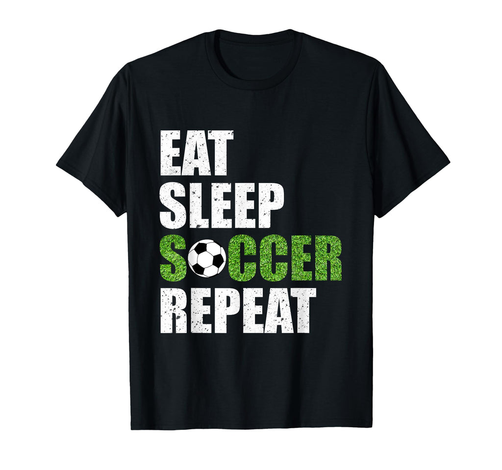 Eat Sleep Soccer Repeat Soccer Player T-Shirt - Aesthetic Graphic Unisex - T-Shirt, Sweatshirt, Hoodie