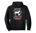 Just Who Loves Horses Dogs Mom Dog Hoodie - Minimalist Print for Adults - T-Shirt, Sweatshirt, Hoodie