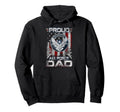 Mens Proud Air Force Dad Military Family Hoodie - Novelty Apparel Unisex - T-Shirt, Sweatshirt, Hoodie