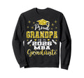 Proud Grandpa Class 2026 Mba Graduate Sweatshirt - Trendy Graphic Unisex - T-Shirt, Sweatshirt, Hoodie