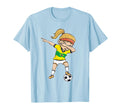 Dabbing Soccer Player Funny Brazil T-Shirt - Minimalist Print for Adults - T-Shirt, Sweatshirt, Hoodie