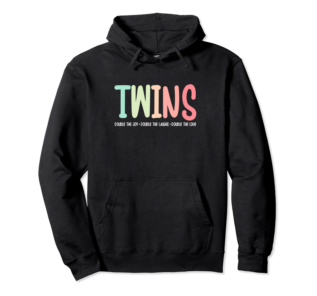 Twin Dad Mom Twins Double Joy Double Hoodie - Fun Novelty Design Unisex - T-Shirt, Sweatshirt, Hoodie