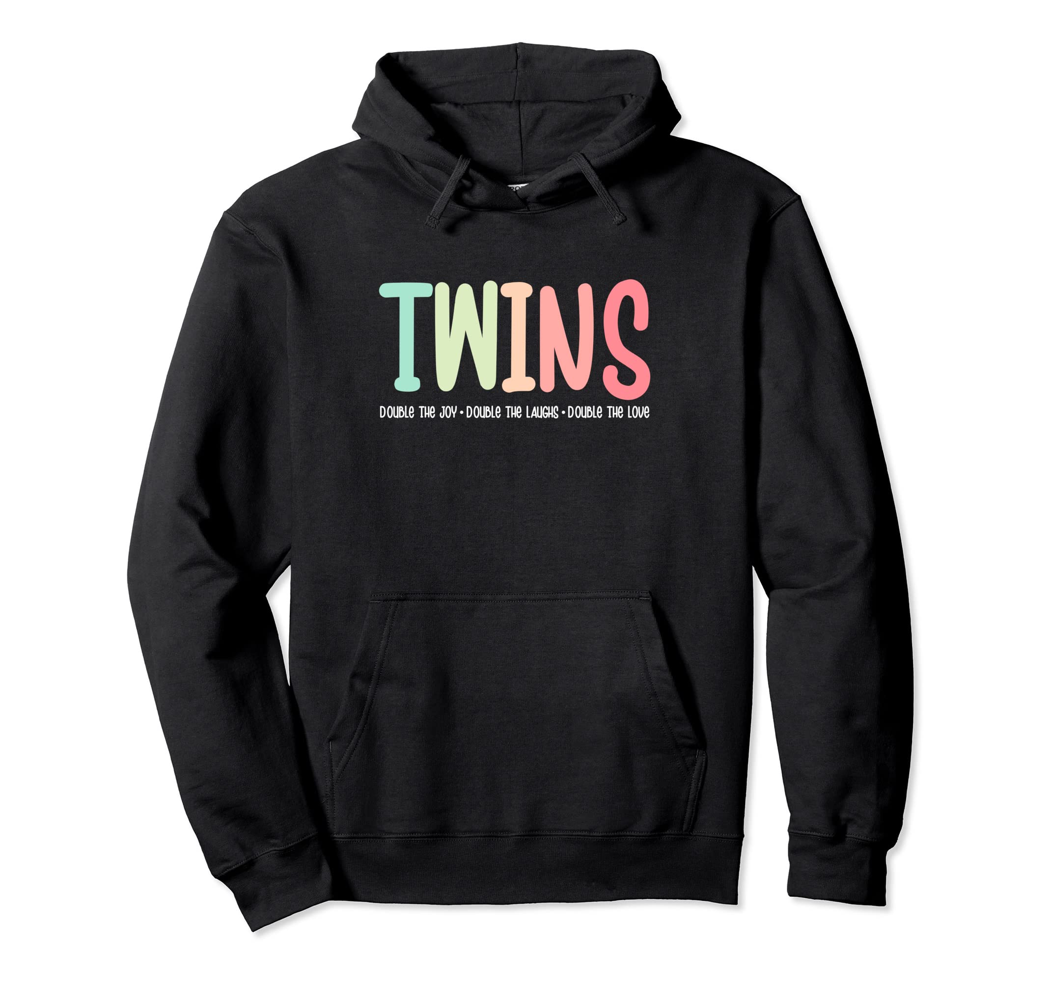 Twin Dad Mom Twins Double Joy Double Hoodie - Fun Novelty Design Unisex - T-Shirt, Sweatshirt, Hoodie