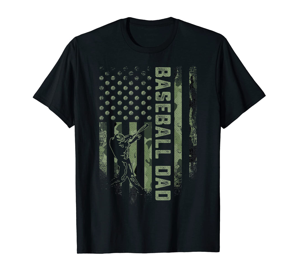 Usa Camouflage Proud Baseball Dad T-Shirt - Unique Graphic for Adults - T-Shirt, Sweatshirt, Hoodie