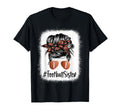 Bleached Football Sister Life Messy Bun T-Shirt - Unique Graphic Men Women - T-Shirt, Sweatshirt, Hoodie