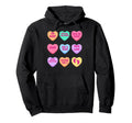 Pregnancy Announcement Hearts Candy Hoodie - Trendy Graphic for Adults - T-Shirt, Sweatshirt, Hoodie