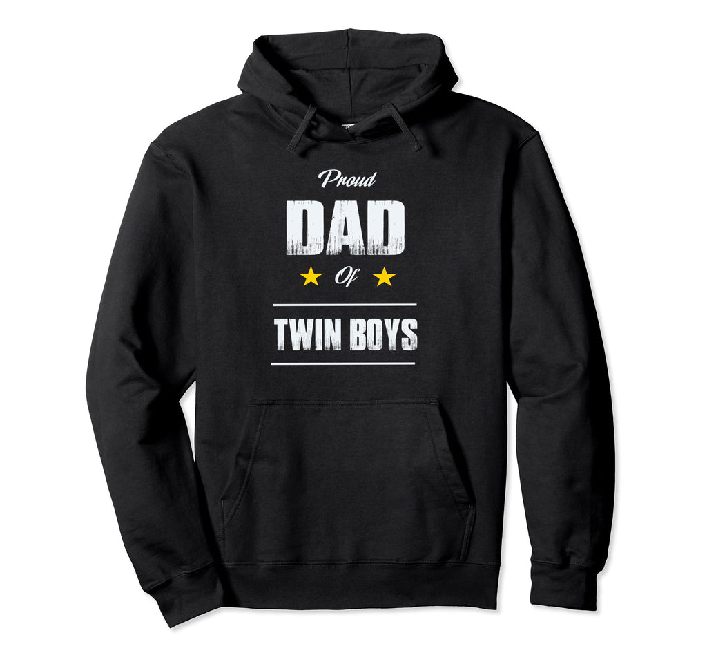 Proud Dad Twin T Fathers Day Gift Hoodie - Graphic Print Men Women - T-Shirt, Sweatshirt, Hoodie