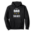 Proud Dad Twin T Fathers Day Gift Hoodie - Graphic Print Men Women - T-Shirt, Sweatshirt, Hoodie