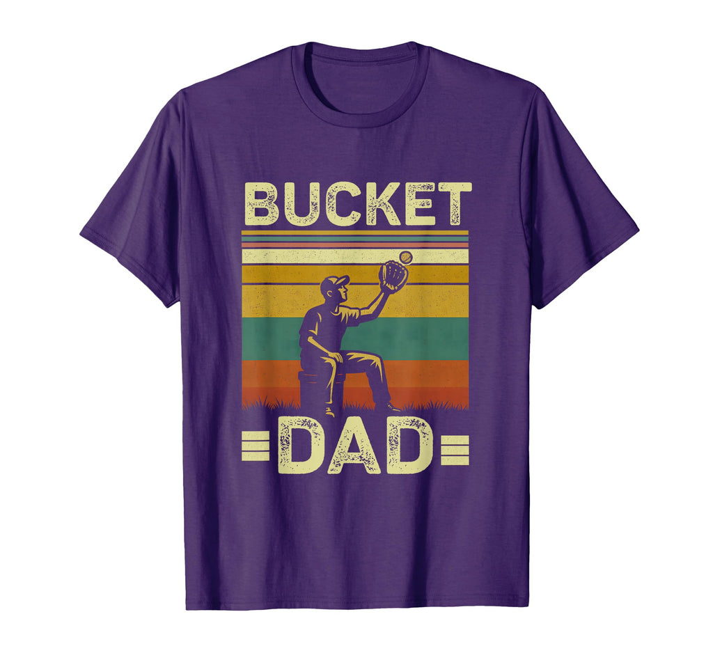 Bucket Dad Softball Dad Baseball Funny T-Shirt - Trendy Graphic Unisex - T-Shirt, Sweatshirt, Hoodie