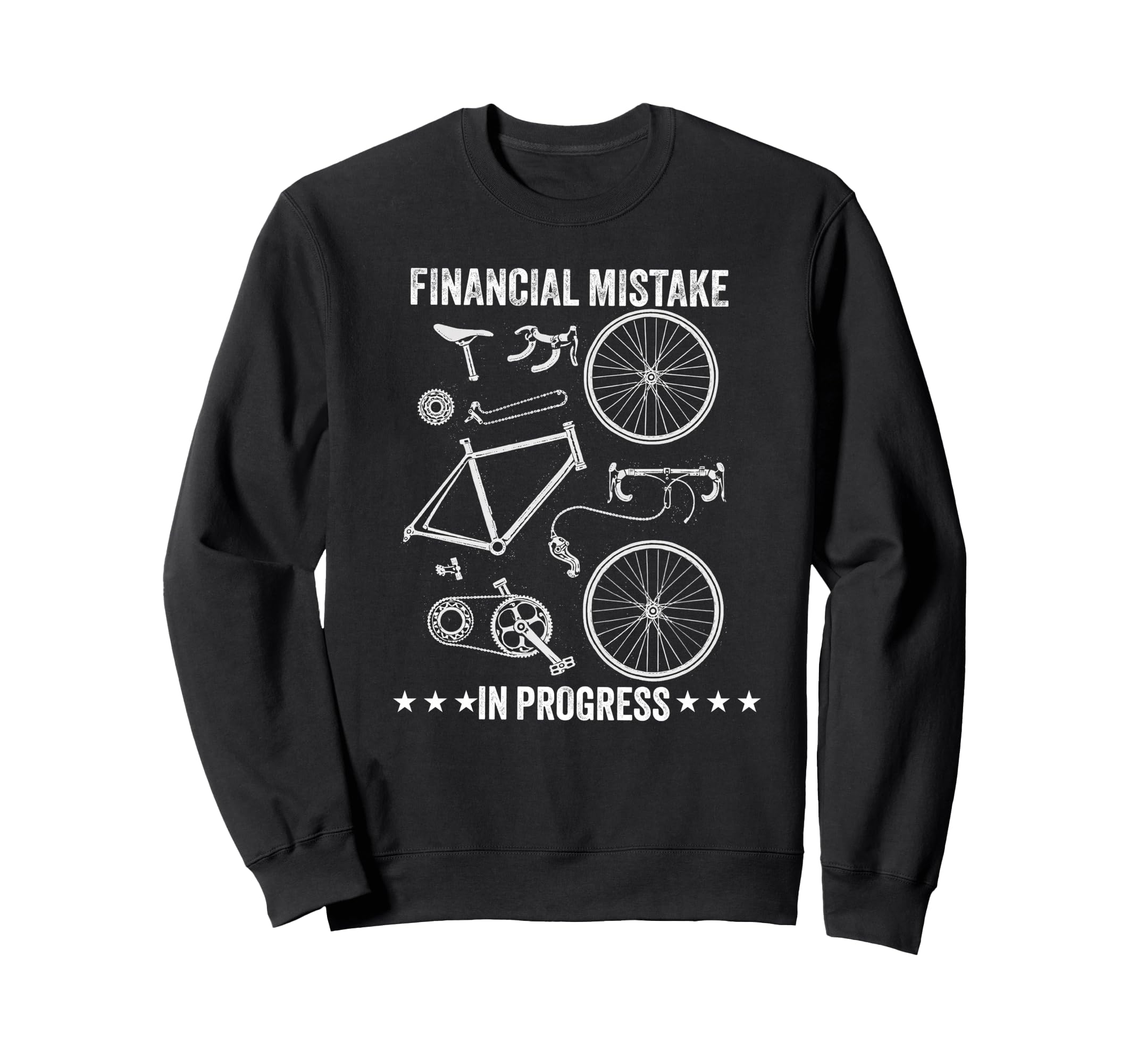 Financial Mistake Progress Bicycle Sweatshirt - Unique Graphic Unisex - T-Shirt, Sweatshirt, Hoodie