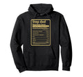 Humorous Step Dad Nutrition Facts Hoodie - Casual Everyday Wear for Adults - T-Shirt, Sweatshirt, Hoodie