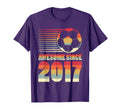 Awesome Since 2017 Soccer 9Th Birthday T-Shirt - Minimalist Print Unisex - T-Shirt, Sweatshirt, Hoodie