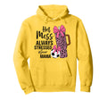 Hot Mess Always Stressed Soccer Mama Hoodie - Trendy Graphic Unisex - T-Shirt, Sweatshirt, Hoodie