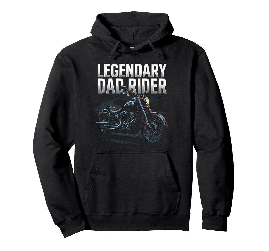 Motorcycle Papa Rider Biker Dad Gift Hoodie - Unique Graphic Men Women - T-Shirt, Sweatshirt, Hoodie