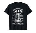 Proud Son Us Sailor Anchor Flag Usa T-Shirt - Graphic Print for Adults - T-Shirt, Sweatshirt, Hoodie