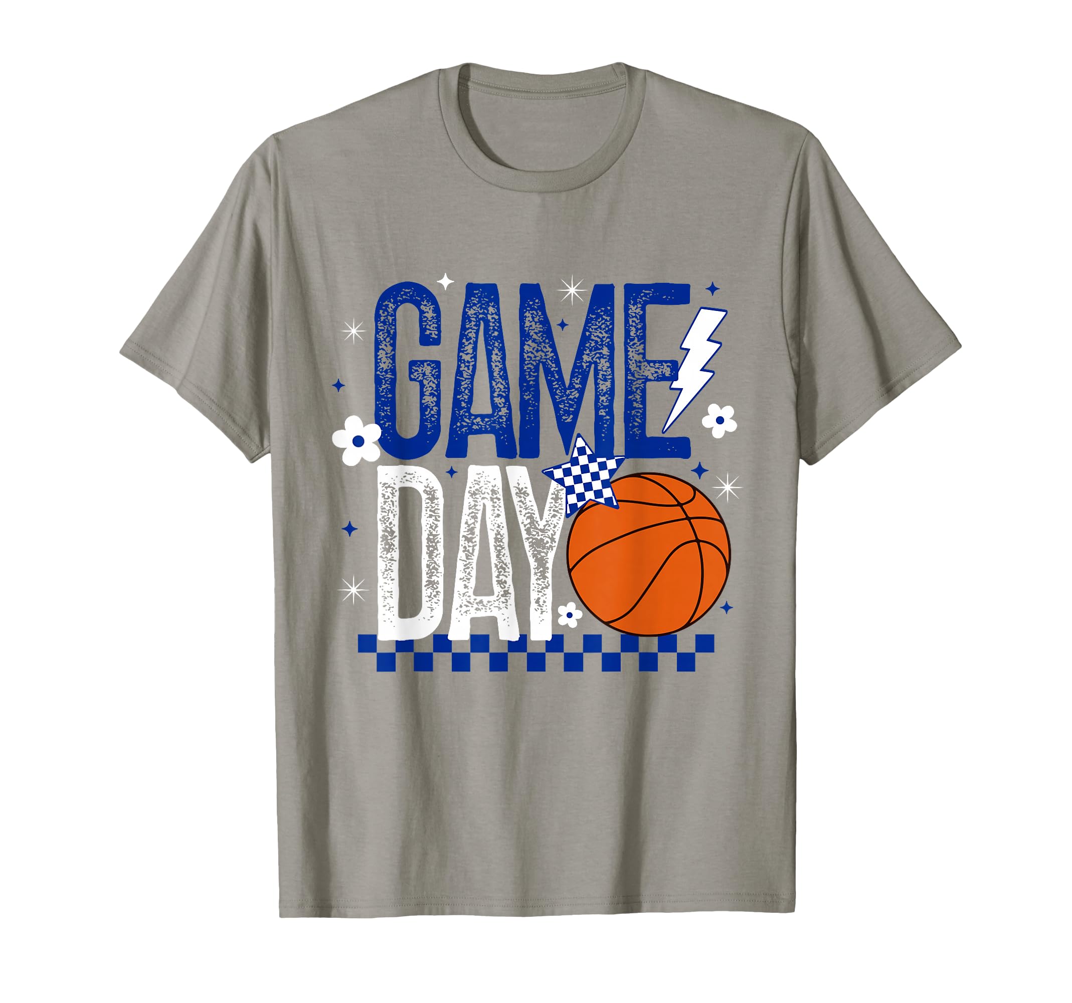 Basketball Mom Game Day Tipoff Season Blue T-Shirt - Graphic Print Unisex - T-Shirt, Sweatshirt, Hoodie