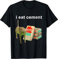 I Eat Cement Cursed Cat Funny Oddly Specific Dank - Adult & Kids T-Shirts, Sweatshirts & Hoodies apparel design preview 1