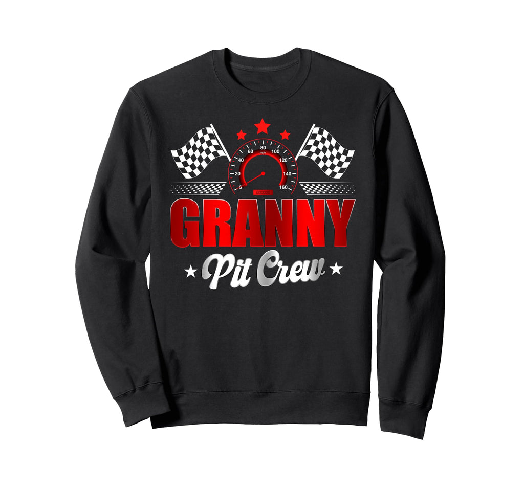 Granny Pit Crew Race Car Birthday Sweatshirt - Unique Graphic Men Women - T-Shirt, Sweatshirt, Hoodie