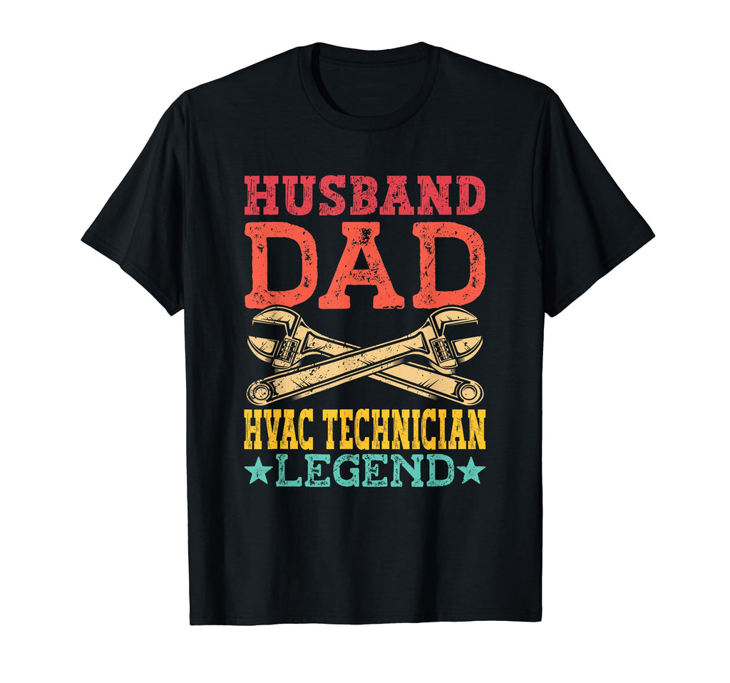 Husband Dad Legend Hvac Technician T-Shirt - Graphic Print Men Women - T-Shirt, Sweatshirt, Hoodie