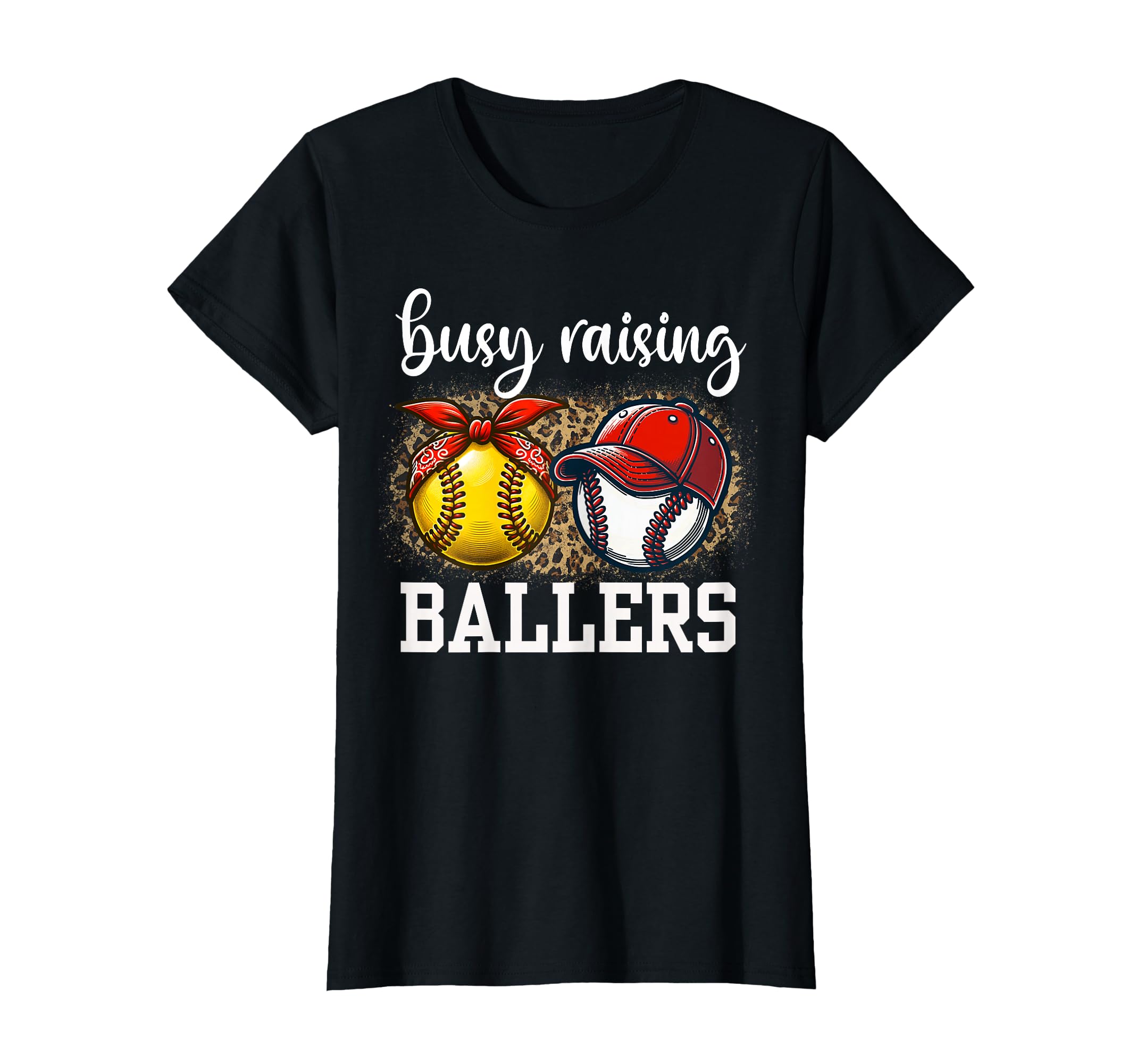 Busy Raising Ballers Softball And T-Shirt - Minimalist Print Unisex - T-Shirt, Sweatshirt, Hoodie