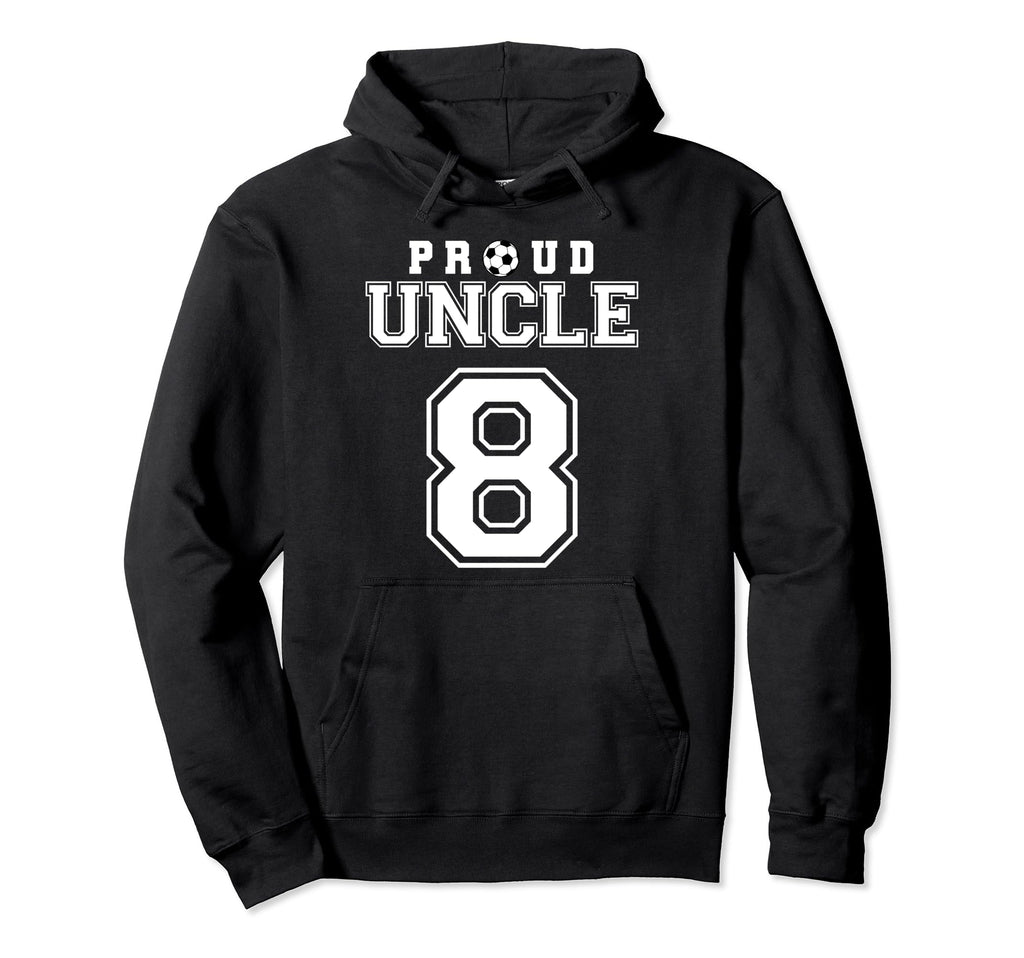 Number 8 Custom Proud Soccer Futbol Hoodie - Aesthetic Graphic Unisex - T-Shirt, Sweatshirt, Hoodie