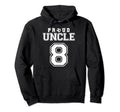 Number 8 Custom Proud Soccer Futbol Hoodie - Aesthetic Graphic Unisex - T-Shirt, Sweatshirt, Hoodie