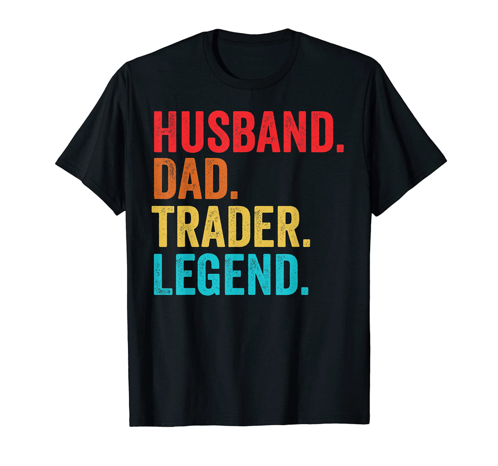 Mens Husband Dad Trader Legend Father T-Shirt - Trendy Graphic for Adults - T-Shirt, Sweatshirt, Hoodie