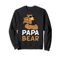 Papa Bear Bear Cub Fathers Day Sweatshirt - Novelty Apparel Unisex - T-Shirt, Sweatshirt, Hoodie