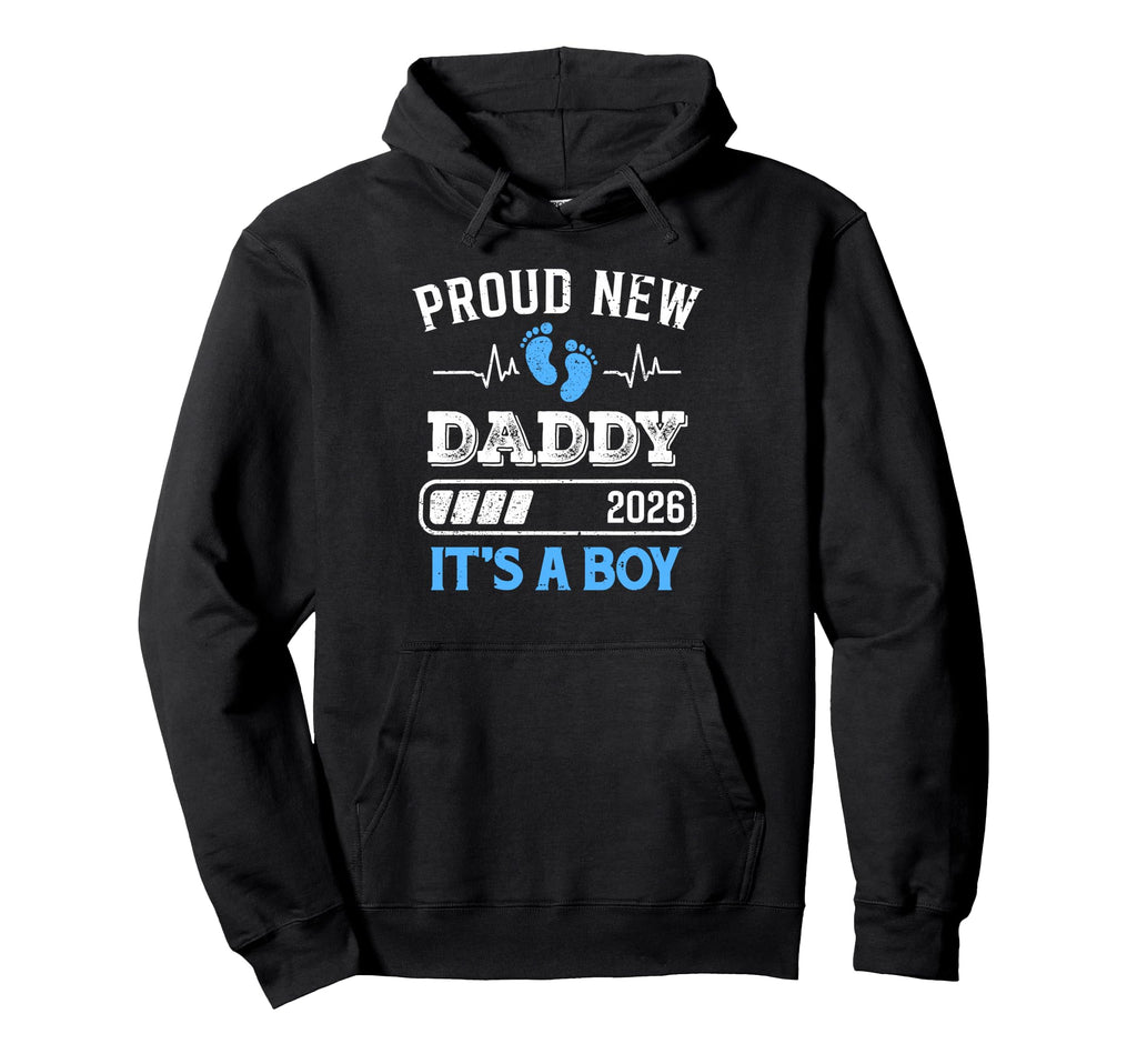 Proud New Dad Its Est 2026 First Time Hoodie - Graphic Print for Adults - T-Shirt, Sweatshirt, Hoodie