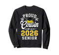 Proud Cousin 2026 Senior Softball Sweatshirt - Minimalist Print Men Women - T-Shirt, Sweatshirt, Hoodie