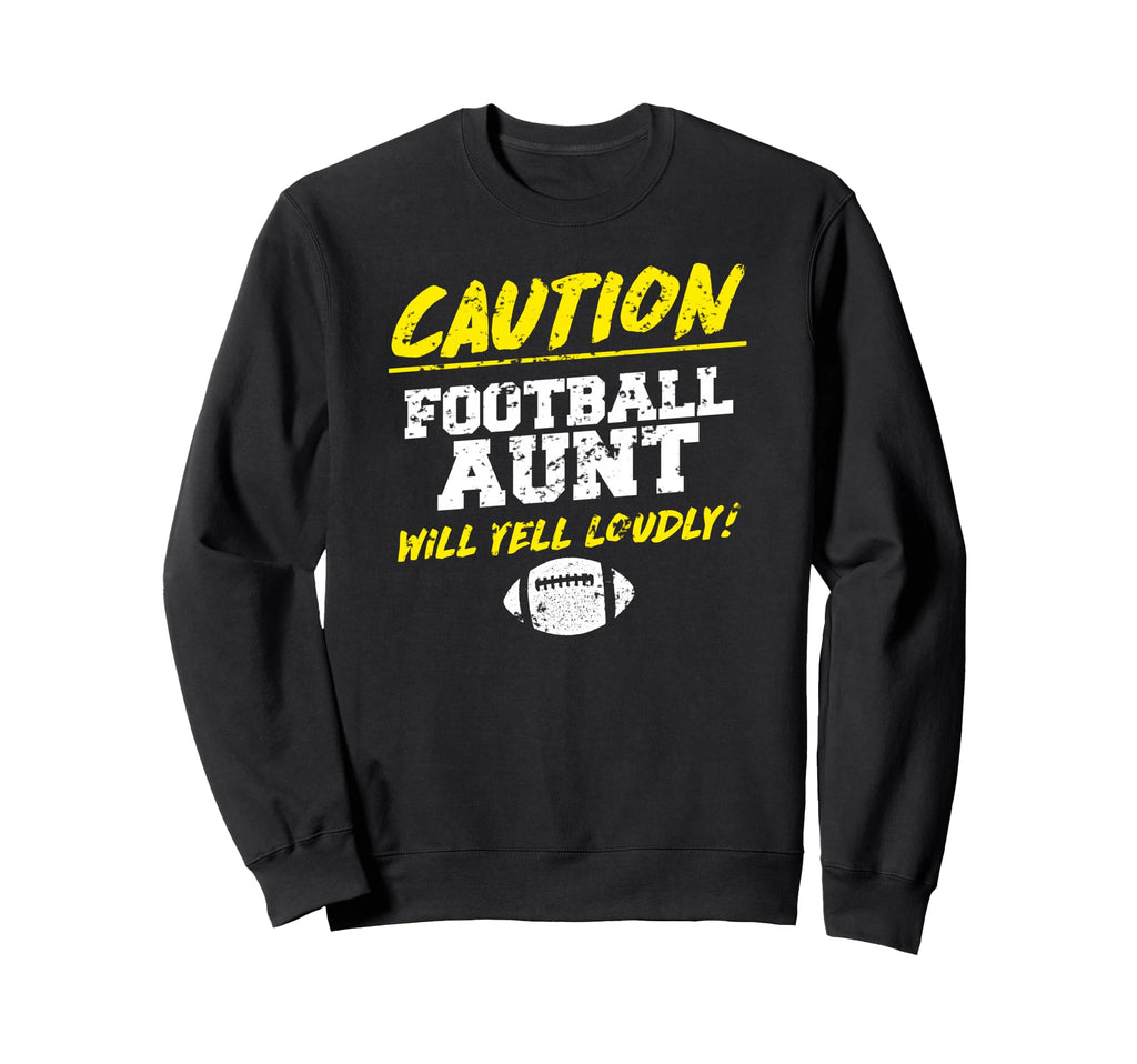 Football Aunt Funny Sweatshirt - Minimalist Print for Adults - T-Shirt, Sweatshirt, Hoodie