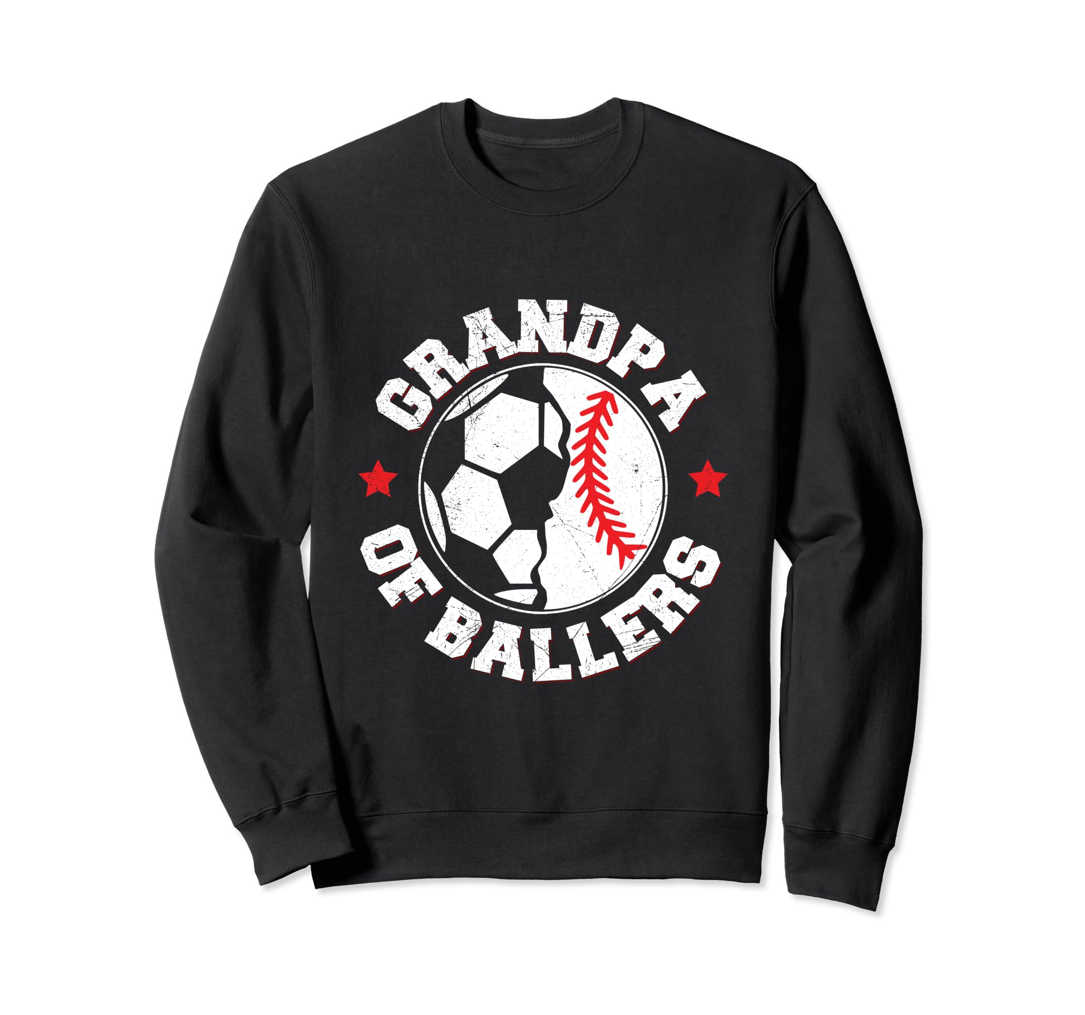 Grandpa Ballers Baller Grandpa Sweatshirt - Minimalist Print for Adults - T-Shirt, Sweatshirt, Hoodie
