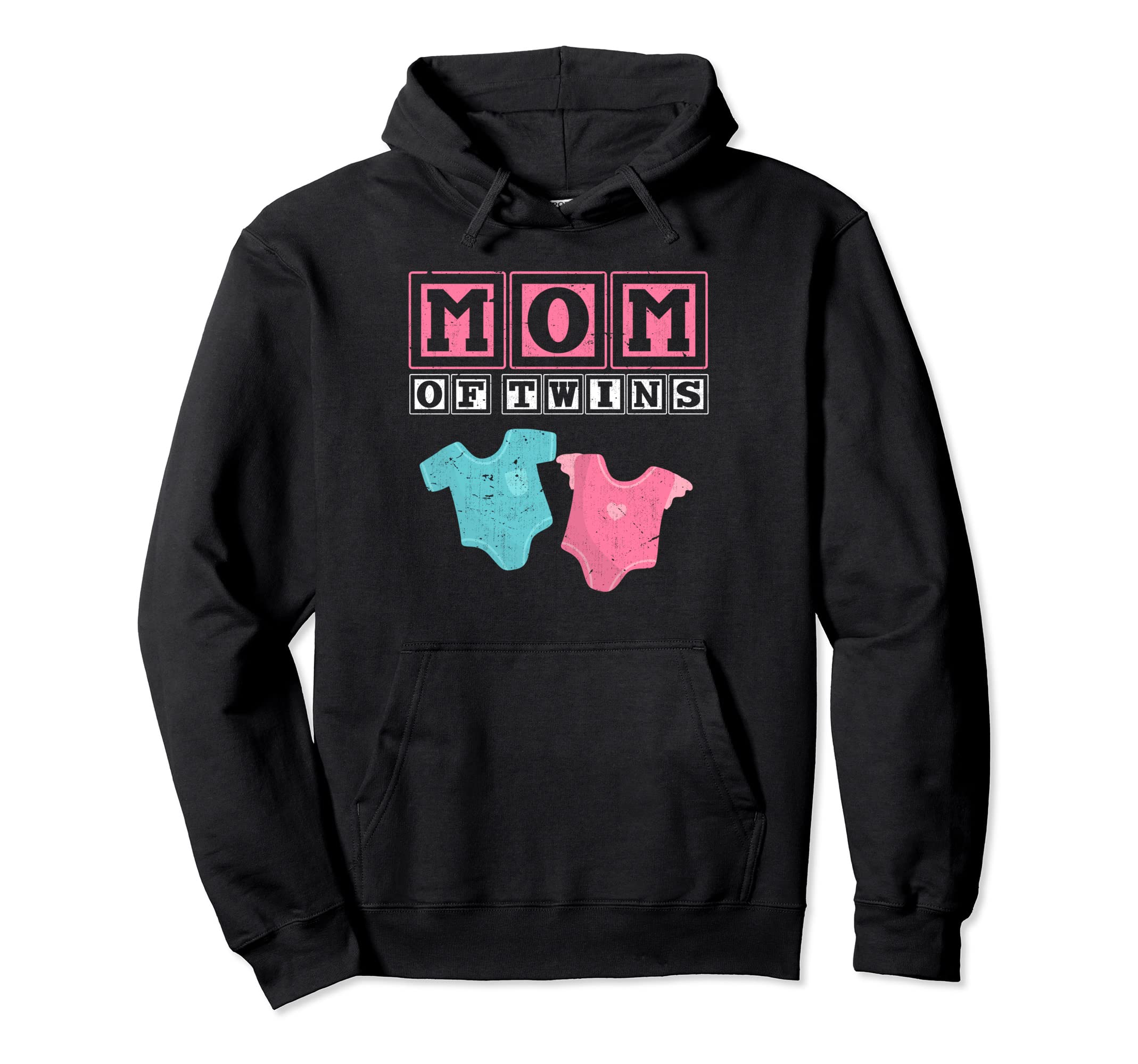 Mom Twins Family Mommy Mama Mothers Hoodie - Aesthetic Graphic Men Women - T-Shirt, Sweatshirt, Hoodie