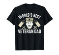 Worlds Best Veteran Dad T-Shirt - Fun Novelty Design Men Women - T-Shirt, Sweatshirt, Hoodie