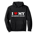 I Heart Dog Dad Mom I Love Bearded Hoodie - Custom Art Print Men Women - T-Shirt, Sweatshirt, Hoodie