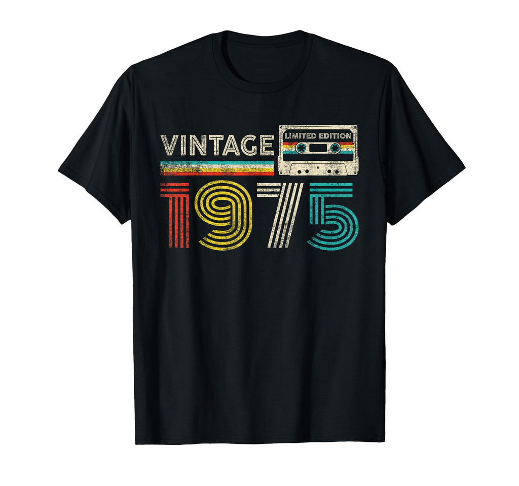 1975 Birthday 1975 Cassette Tape T-Shirt - Fun Novelty Design Men Women - T-Shirt, Sweatshirt, Hoodie