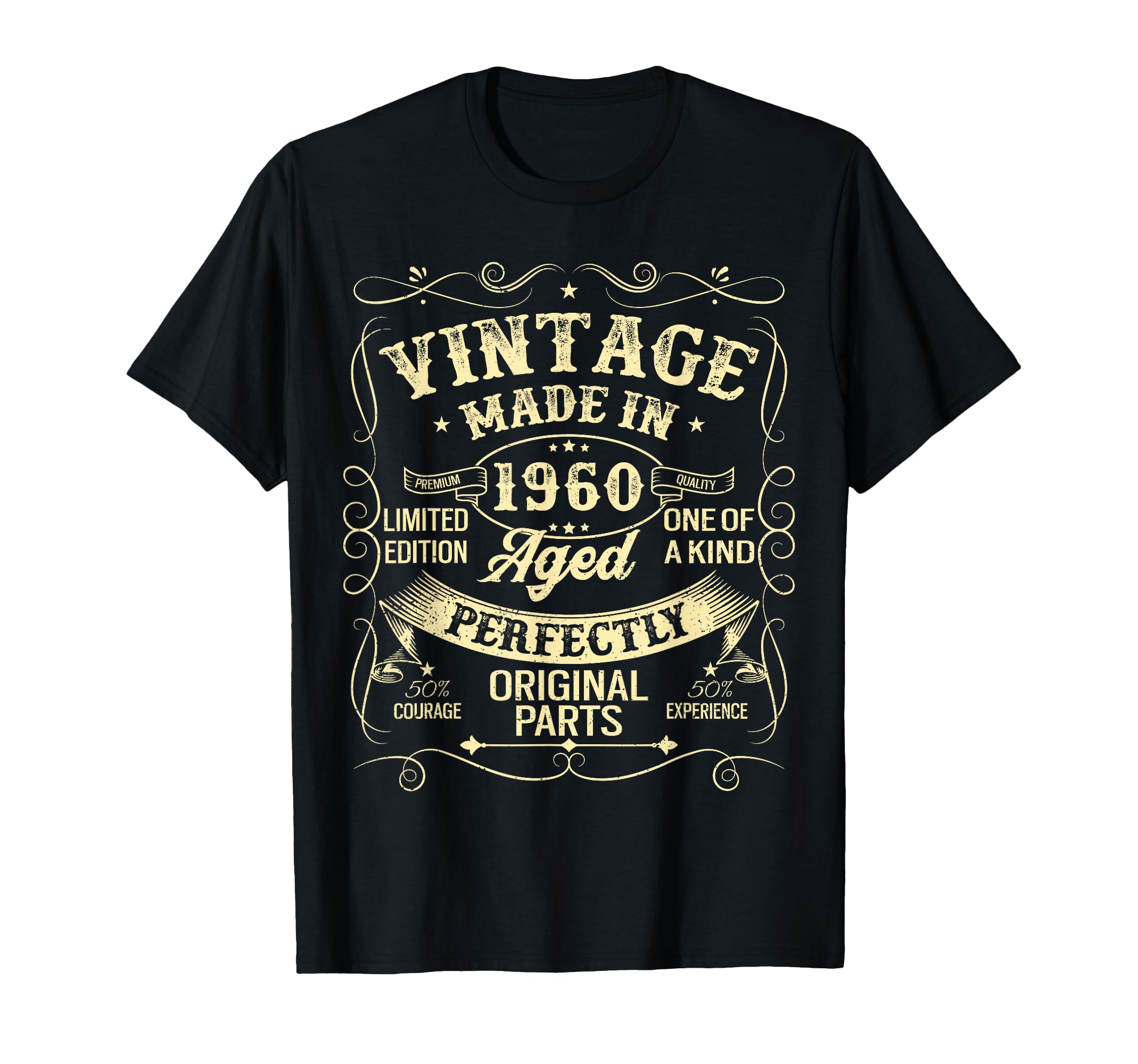 1960 Made Or Born 1960 Original Parts T-Shirt - Unique Graphic Unisex - T-Shirt, Sweatshirt, Hoodie