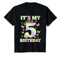 5 Years Old Funny Butterfly Its My 5Th T-Shirt - Trendy Graphic Men Women - T-Shirt, Sweatshirt, Hoodie