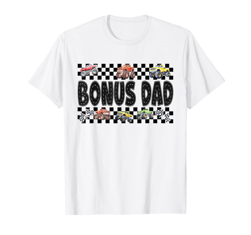 Bonus Dad Monster Truck Family Crew T-Shirt - Trendy Graphic for Adults - T-Shirt, Sweatshirt, Hoodie