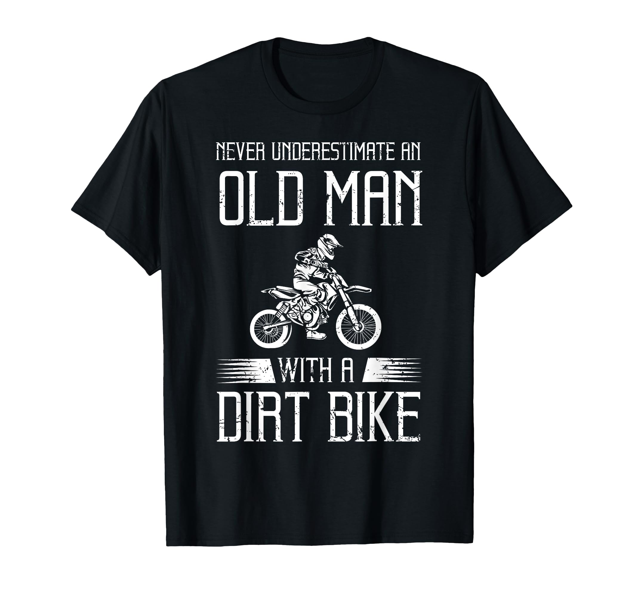 Dirt Bike Art Grandpa Dad Dirtbike Dirt T-Shirt - Unique Graphic Men Women - T-Shirt, Sweatshirt, Hoodie