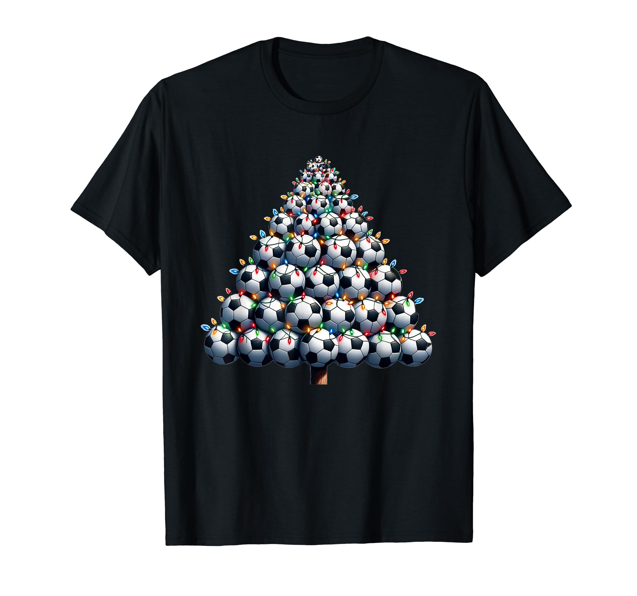 Santa Soccer Tree Football Soccer T-Shirt - Casual Everyday Wear for Adults - T-Shirt, Sweatshirt, Hoodie