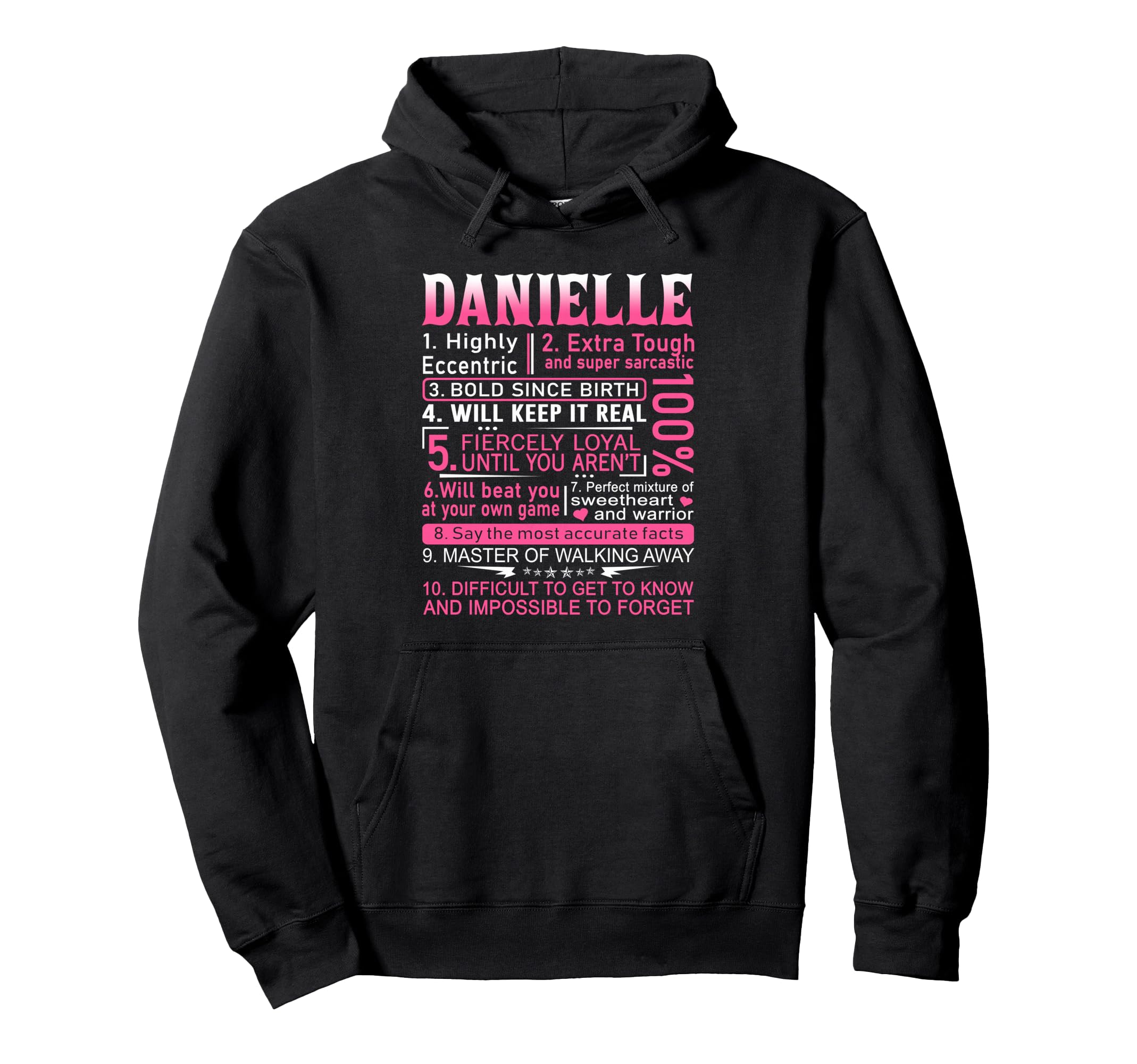 Danielle Name Personalized Danielle Hoodie - Aesthetic Graphic Men Women - T-Shirt, Sweatshirt, Hoodie