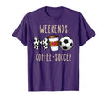 Funny Weekends Coffee Theme T-Shirt - Novelty Apparel Unisex - T-Shirt, Sweatshirt, Hoodie