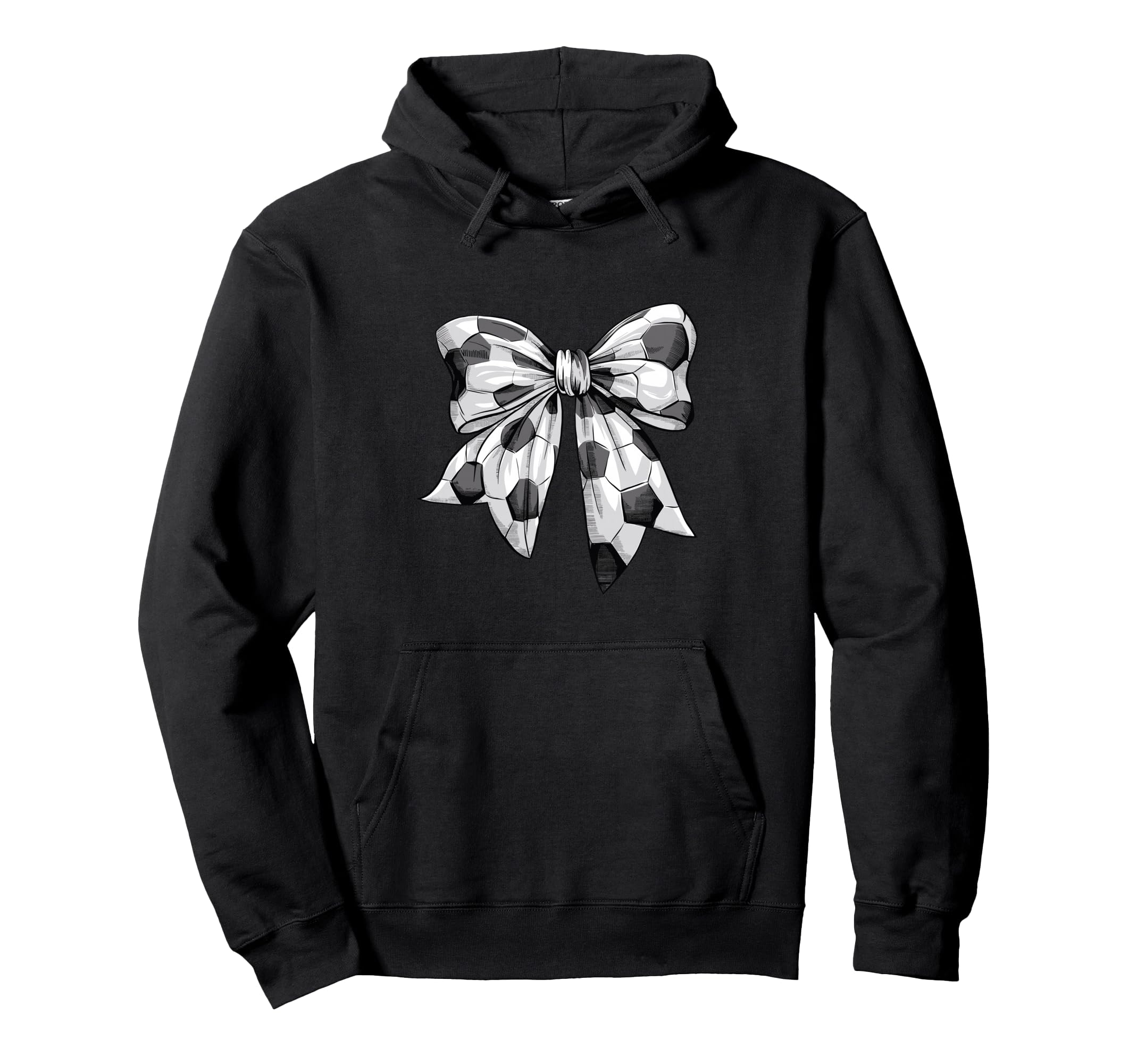 Coquette Bow Soccer Ball Mom Life Game Hoodie - Custom Art Print Unisex - T-Shirt, Sweatshirt, Hoodie
