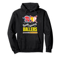 Busy Raising Ballers Softball And Hoodie - Fun Novelty Design Men Women - T-Shirt, Sweatshirt, Hoodie