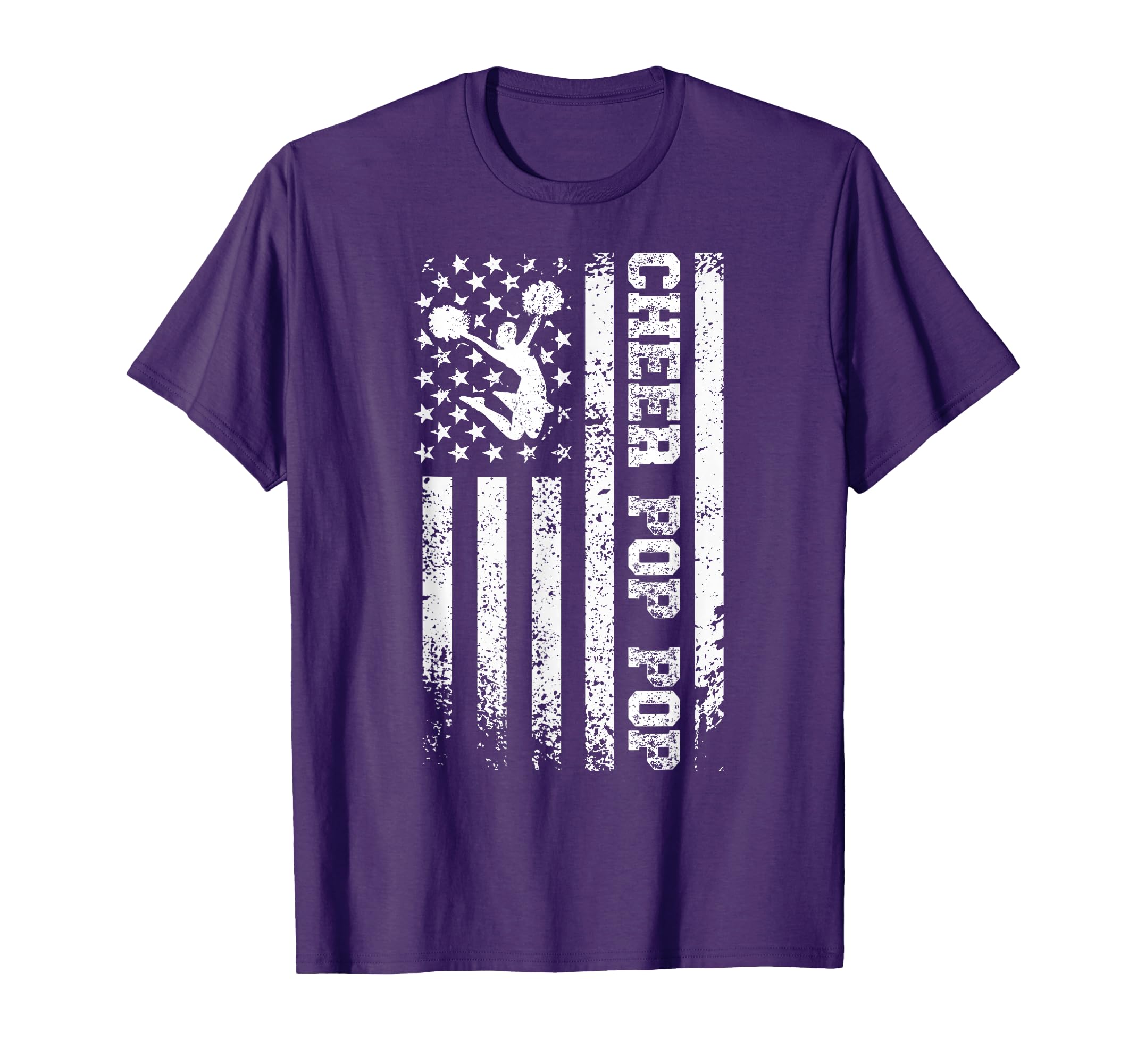 Cheer Pop Pop Us Flag Pop Pop T-Shirt - Custom Art Print Unisex - T-Shirt, Sweatshirt, Hoodie