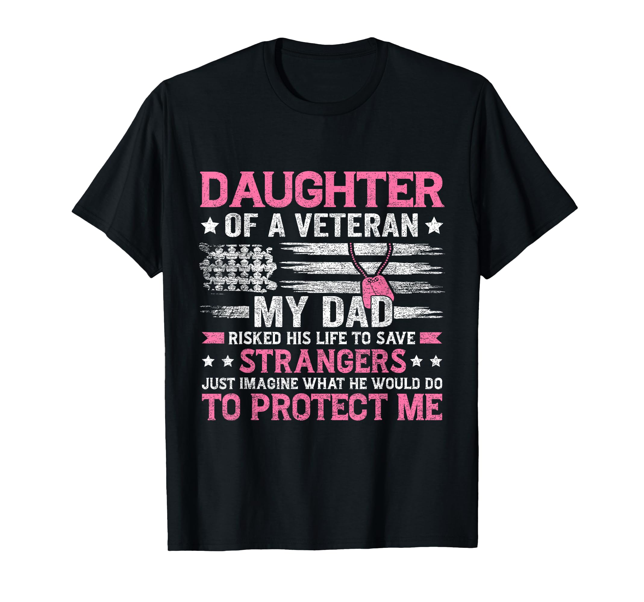 Daughter Veteran Fathers Day Veteran T-Shirt - Aesthetic Graphic Men Women - T-Shirt, Sweatshirt, Hoodie