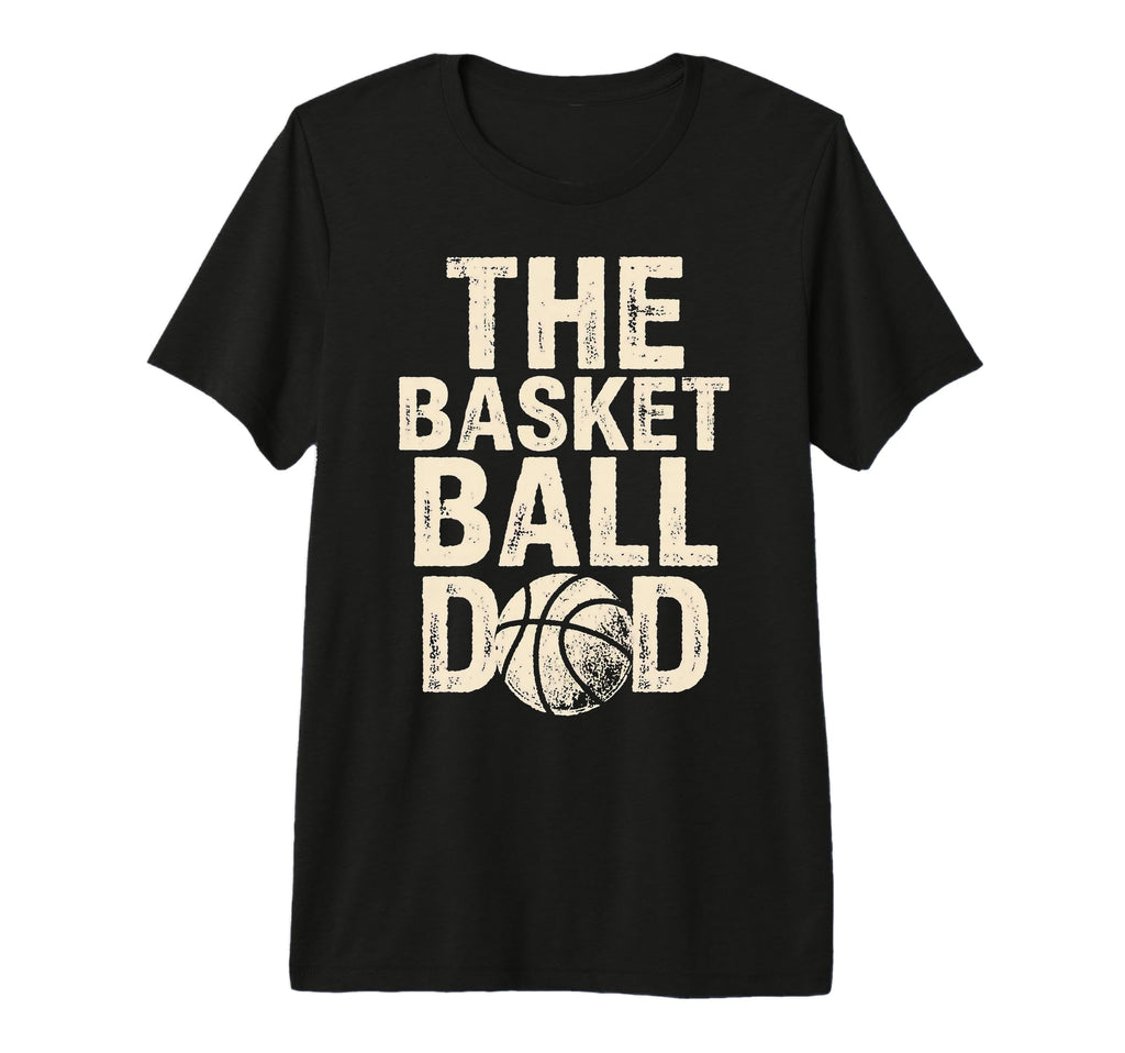 Mens Basketball Dad Tri Blend T-Shirt - Custom Art Print for Adults - T-Shirt, Sweatshirt, Hoodie