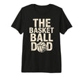 Mens Basketball Dad Tri Blend T-Shirt - Custom Art Print for Adults - T-Shirt, Sweatshirt, Hoodie